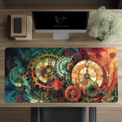 Abstract Design cogs mouse pad