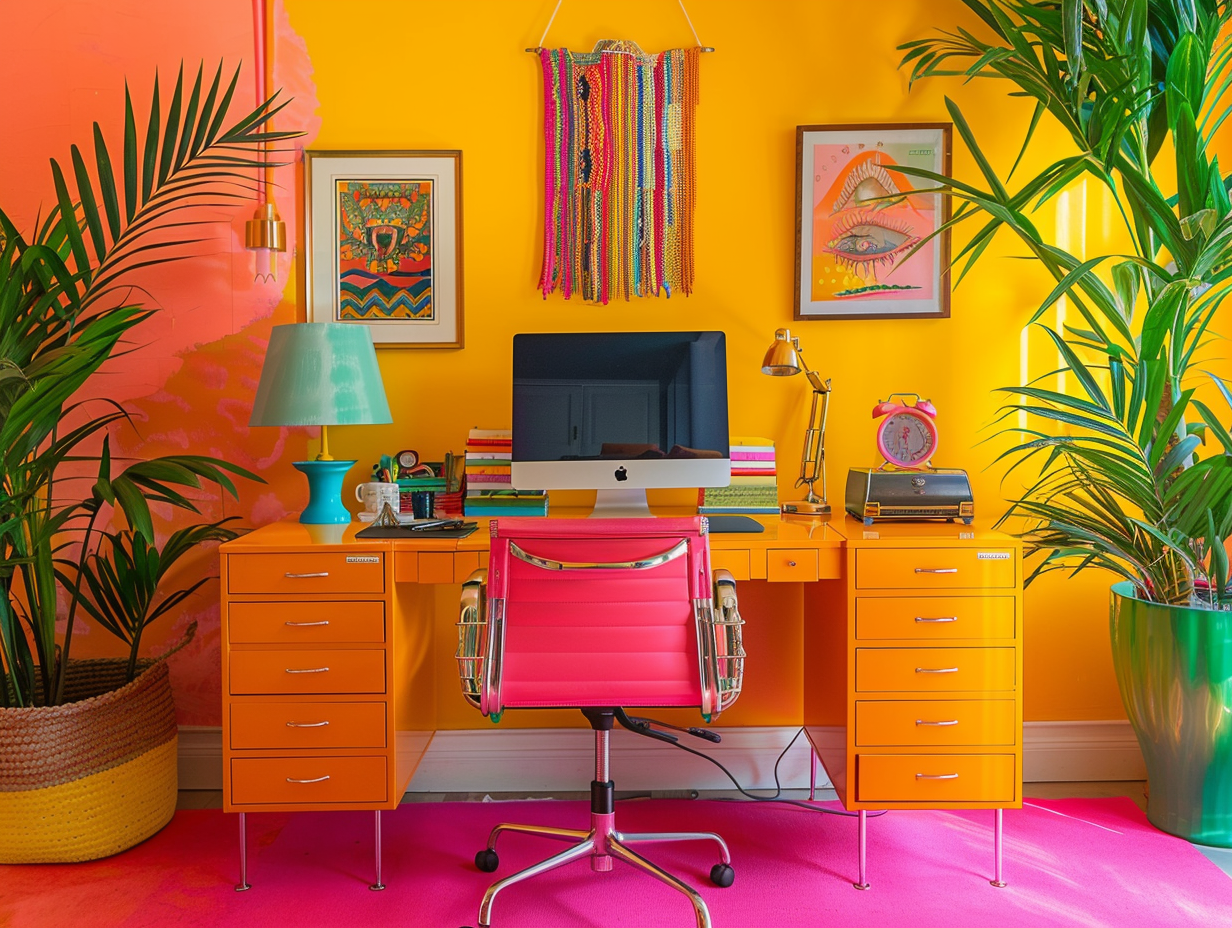 L’importance des couleurs dans un espace bureau ergonomique